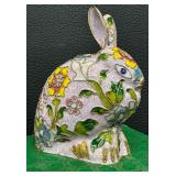 Lovely Chinese Cloisonné Style Rabbit with Box