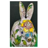 Lovely Chinese Cloisonné Style Rabbit with Box