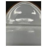 Pyrex "Early American" Pattern Divided Casserole with Lid
