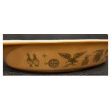 Pyrex "Early American" Pattern Divided Casserole with Lid