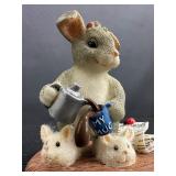 Adorable Charming Tails "Morning Hare" by Fitz and Floyd - Signed by Dean Griff #0002