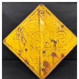 Retired Rustic SLOW Metal Street Sign