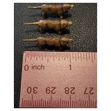 Set of 3 Antique Cold-Painted Bronze Dachshund Figurines