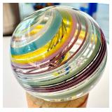 Colorful Swirled Art Glass One Inch Marble