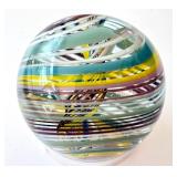 Colorful Swirled Art Glass One Inch Marble