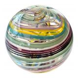 Colorful Swirled Art Glass One Inch Marble