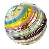 Colorful Swirled Art Glass One Inch Marble
