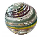 Colorful Swirled Art Glass One Inch Marble