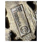 Vintage Crown Trifari Necklace, Bracelet, and Clip-On Earring Set