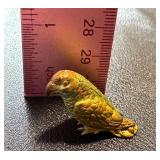 Antique Cold Painted Bronze Austrian Miniature Parrot Figurine
