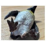 Antique Cold Painted Bronze Miniature Penguin Figurine