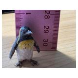 Antique Cold Painted Bronze Miniature Penguin Figurine