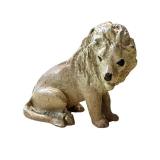 Antique Austrian Cold Painted Bronze Miniature Lion