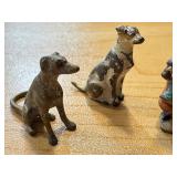 Set of 4 Antique Austrian Cold Painted Bronze Miniatures