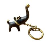 Vintage Walter Bosse Brass Elephant Keychain