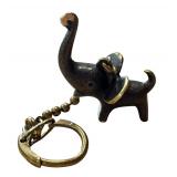 Vintage Walter Bosse Brass Elephant Keychain