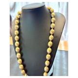 Vintage Gold Tone Crown Trifari Beaded Necklace and Brooches and Earrings