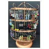 Lovely Collection of Earrings and Display Stand