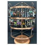 Lovely Collection of Earrings and Display Stand