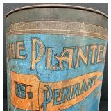 Antique 1920s Rustic The Planters Salted Peanut Tin