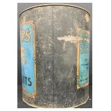 Antique 1920s Rustic The Planters Salted Peanut Tin
