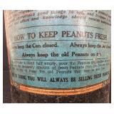 Antique 1920s Rustic The Planters Salted Peanut Tin