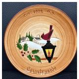 A Sweet Collection of Pennington and Glenview Pottery Stuman Yuletide Plates