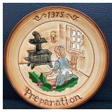 A Sweet Collection of Pennington and Glenview Pottery Stuman Yuletide Plates