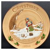 Pennington Pottery Stumar Christmas Collection Plates