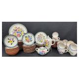 Lovely Vintage Collection of Stangl Fruit and Flowers Pottery