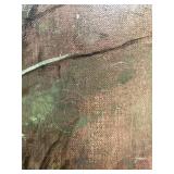 Wheat Stacks #1 by Robert Maione (1932-1987) Oil on Canvas - Signed and Dated 1970