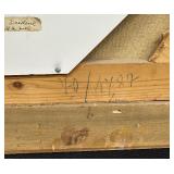 Wheat Stacks #1 by Robert Maione (1932-1987) Oil on Canvas - Signed and Dated 1970