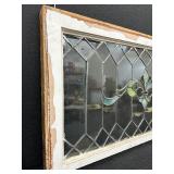 Vintage Stained Glass Window Panel