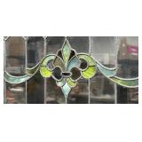 Vintage Stained Glass Window Panel
