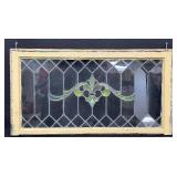 Vintage Stained Glass Window Panel