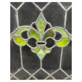 Vintage Stained Glass Window Panel