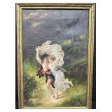 The Storm by Pierre-Auguste Cot - Oil on Canvas - Reproduction