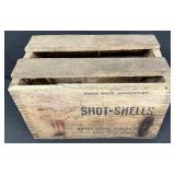 Vintage United States Cartridge Company Shot-Shells, Small Arms Ammunition Wooden Crate