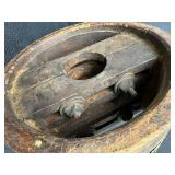 Primitive Wooden 14" Steampunk Mill Industrial Wood Pulley
