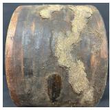 Primitive Wooden 14" Steampunk Mill Industrial Wood Pulley