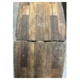 Primitive Wooden 30" Steampunk Mill Industrial Wood Pulley