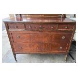 Lovely Antique Dress with Five Drawers and Mirror