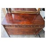 Lovely Antique Dress with Five Drawers and Mirror