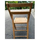 Wooden Folding Chairs - Set of Six