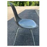 MCM Eames Molded Fiberglass Grey Side Chair DSX - Designed by Charles and Ray Eames for Herman Miller