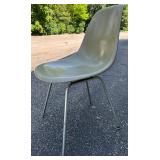 Vintage MCM Eames Molded Fiberglass Side Chair DSX - Tan - Designed by Charles and Ray Eames for Herman Miller