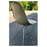 Vintage MCM Eames Molded Fiberglass Side Chair DSX - Tan - Designed by Charles and Ray Eames for Herman Miller