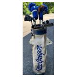 Great Vintage MacGregor Golf Bag with MacGregor and Jack Nicolaus Clubs