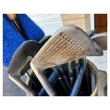 Great Vintage MacGregor Golf Bag with MacGregor and Jack Nicolaus Clubs