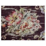 Antique Needlepoint Footstool